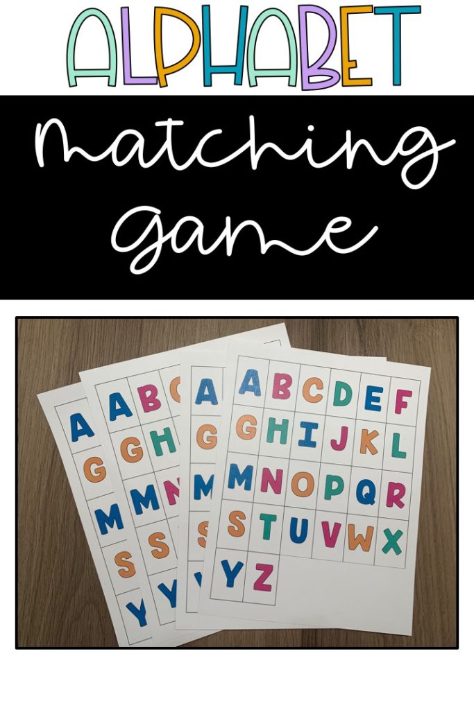 Alphabet Matching Game for Preschoolers - Little Owl Academy