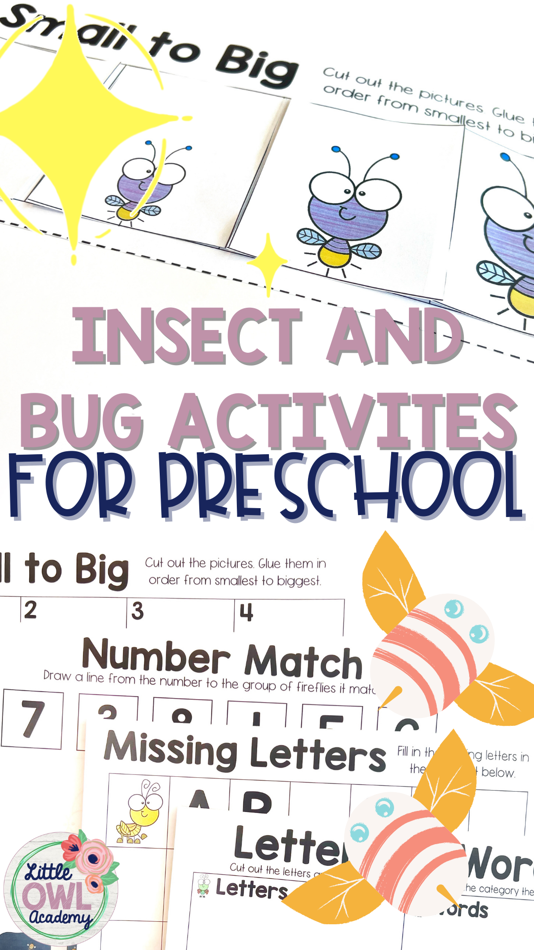 Insect and Bugs Preschool Activities - Little Owl Academy