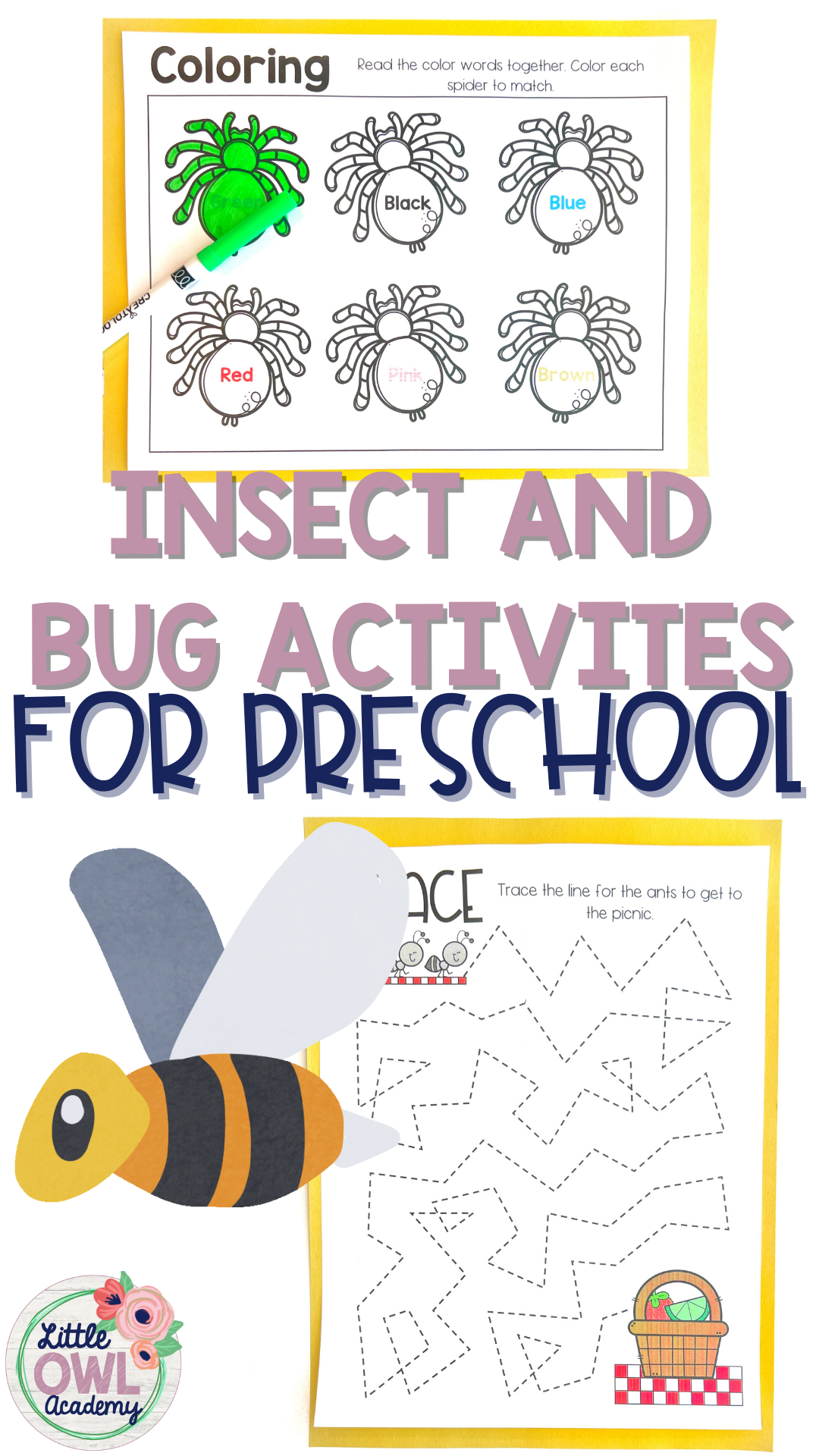 Insect and Bugs Preschool Activities